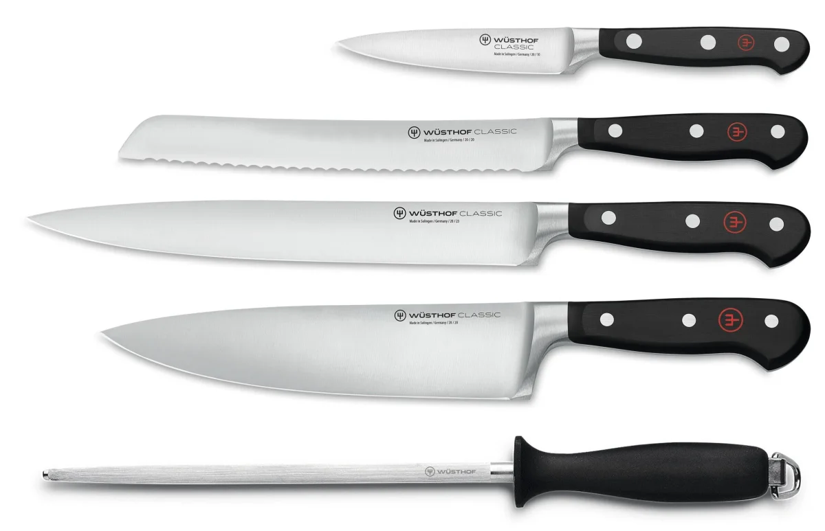 Wusthof Messenset 5-delig ‘Classic Black’