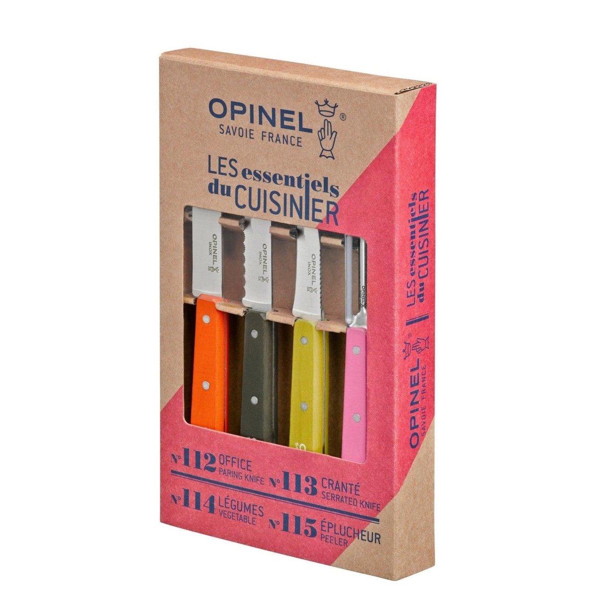 Opinel Messenset 4-delig ‘Les Essentials Fifties’
